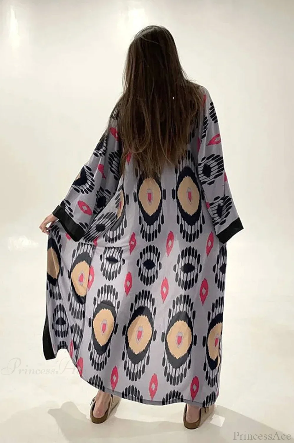 Brigitte One Of A Kind Ikat Maxi Kimono - Image 16
