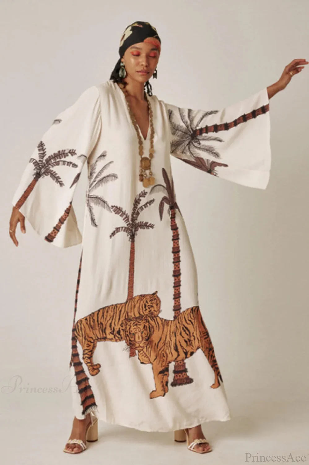 Brigitte One Of A Kind Ikat Maxi Kimono - Image 17