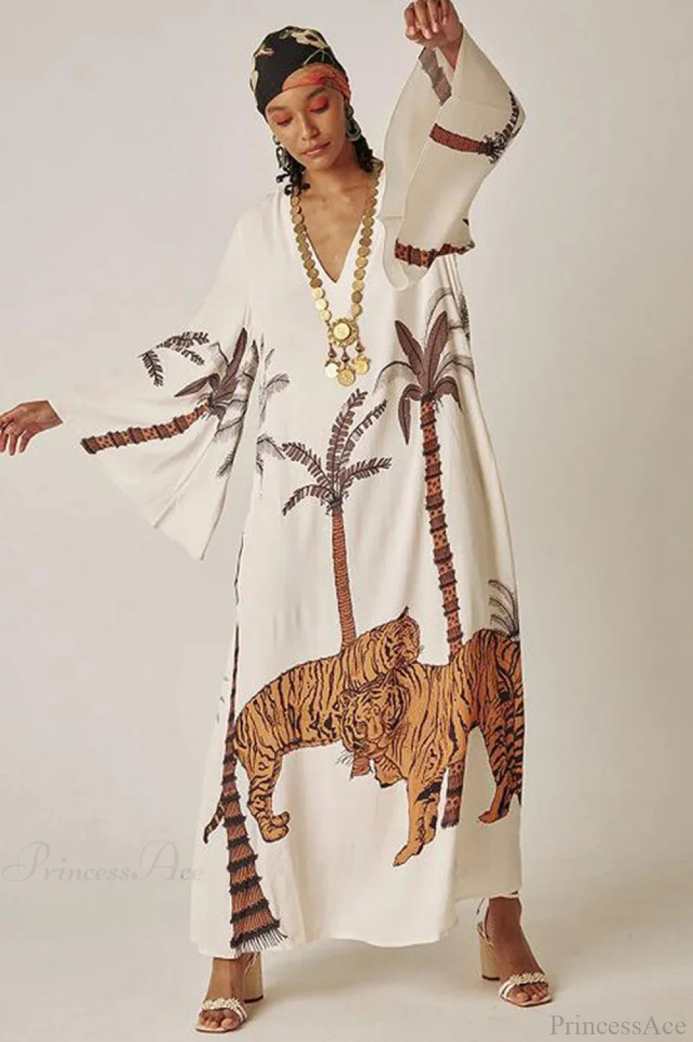 Brigitte One Of A Kind Ikat Maxi Kimono - Image 18