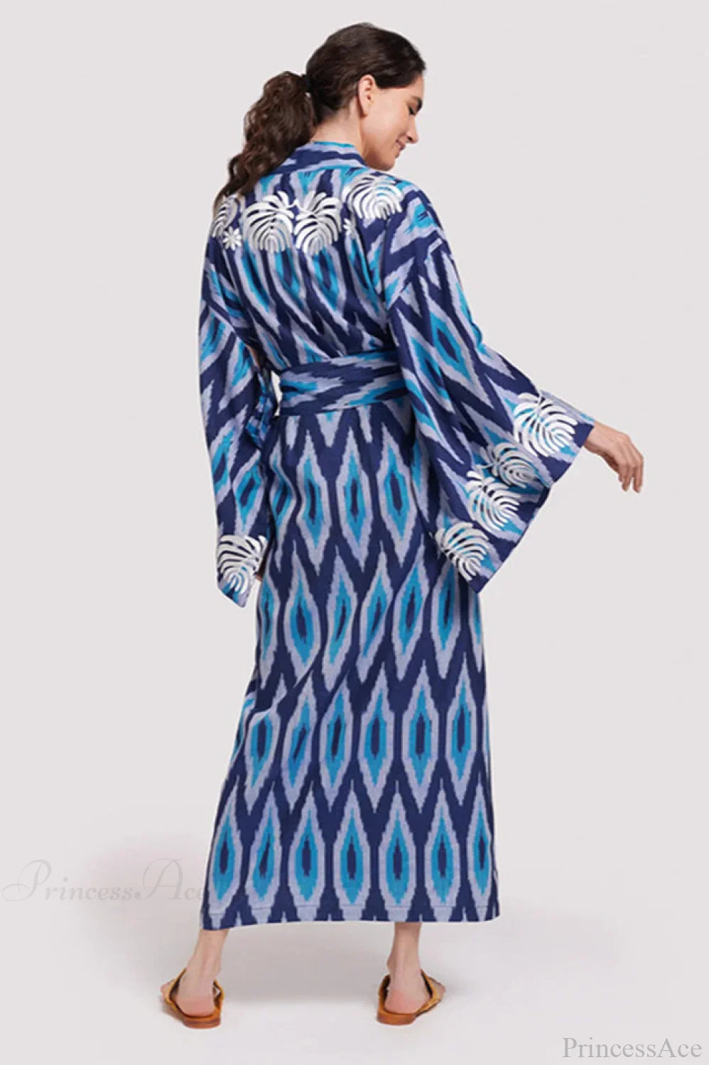 Brigitte One Of A Kind Ikat Maxi Kimono - Image 2