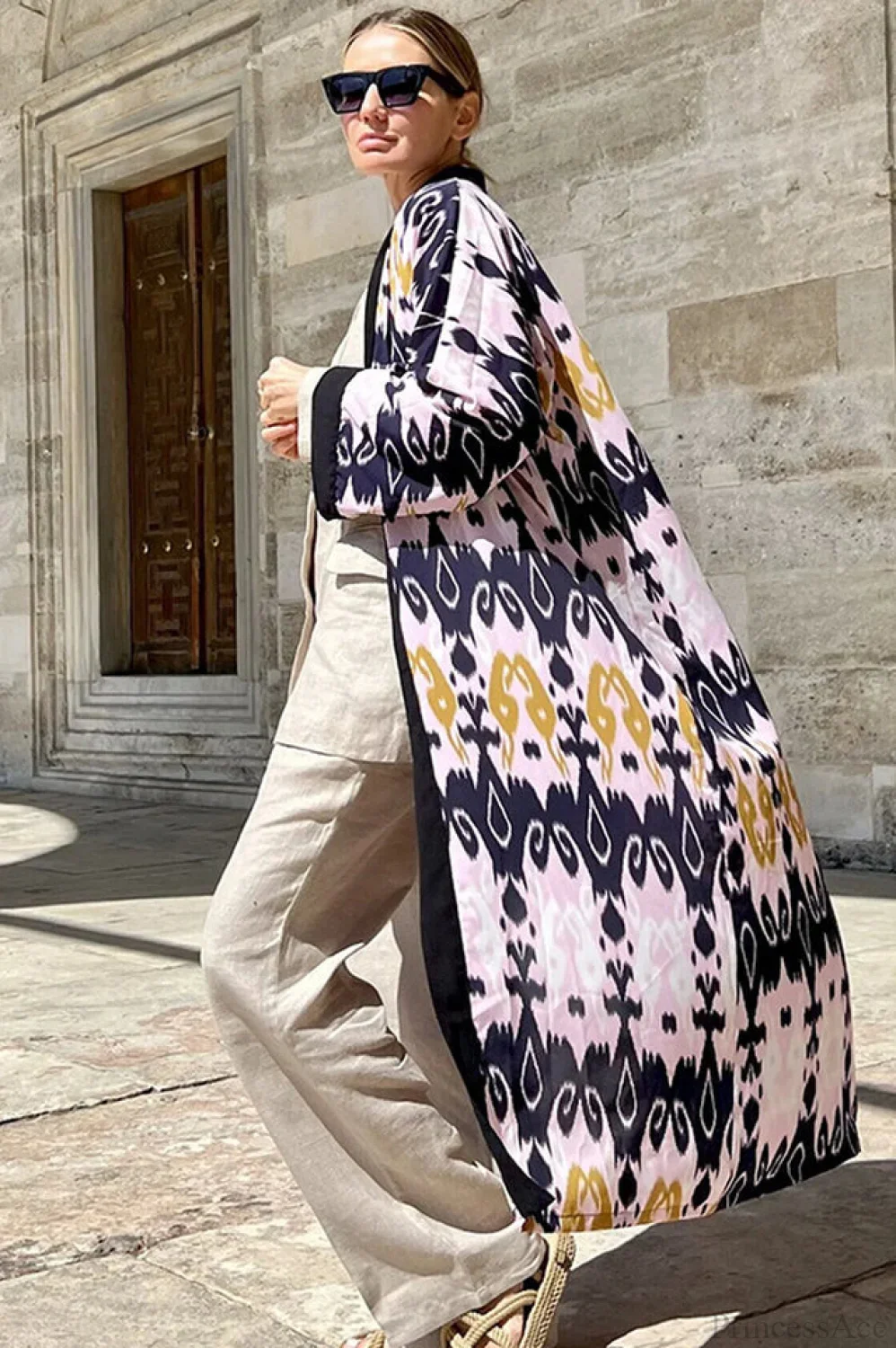 Brigitte One Of A Kind Ikat Maxi Kimono - Image 22