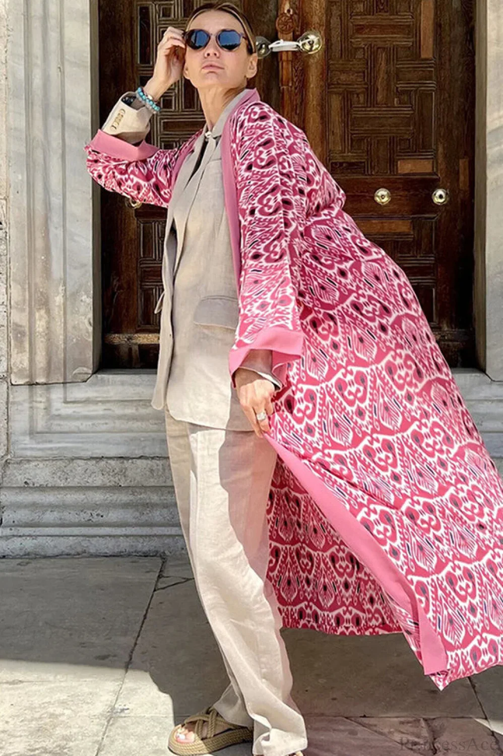 Brigitte One Of A Kind Ikat Maxi Kimono - Image 25