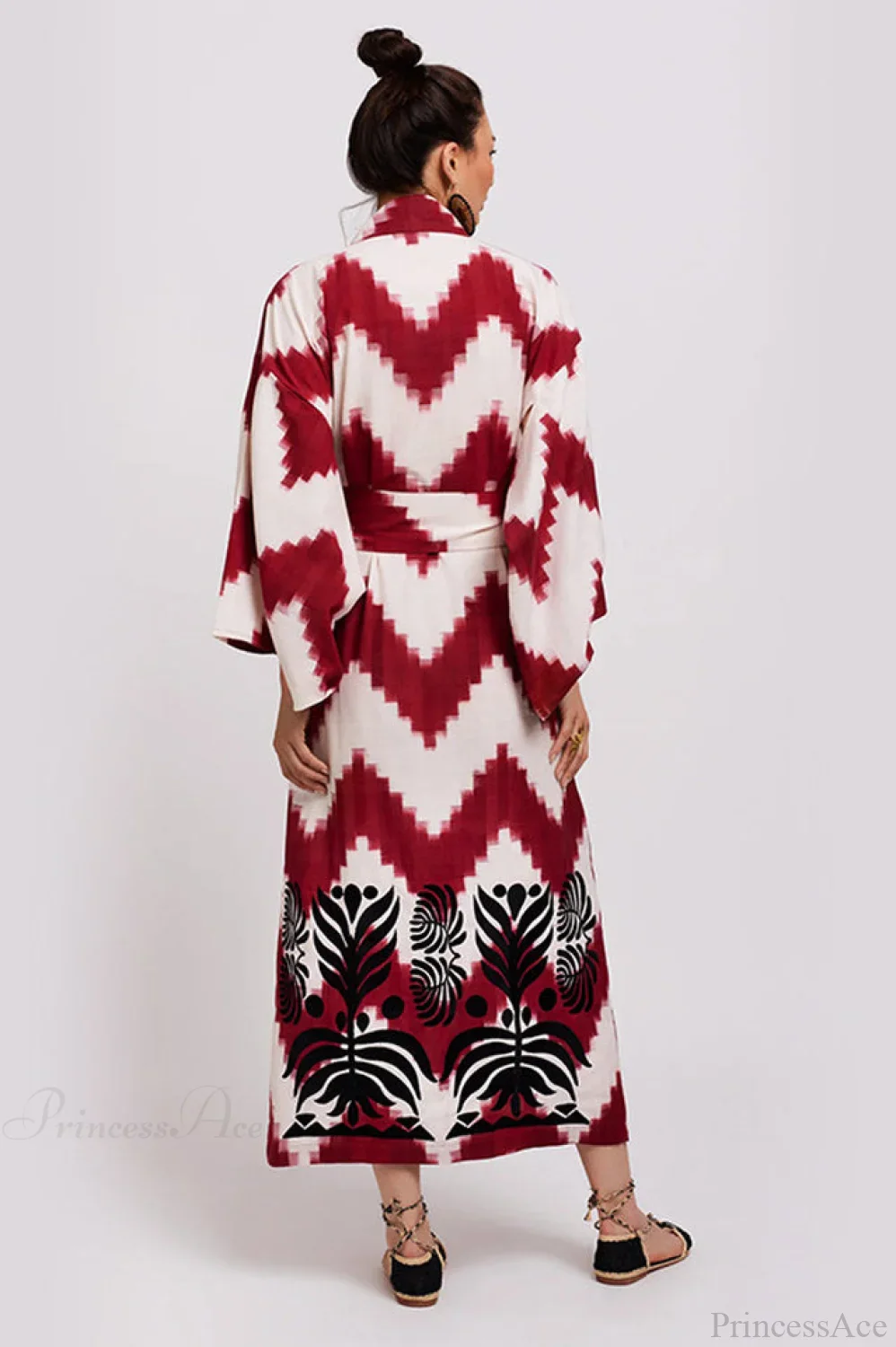 Brigitte One Of A Kind Ikat Maxi Kimono - Image 8