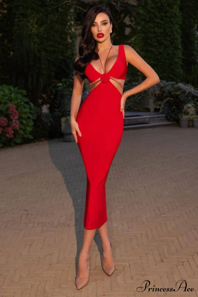 Alize Flower Stylish Embellished Maxi Dress - Image 6