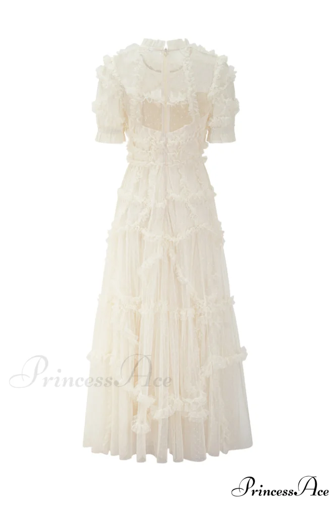 Kinley Ruched Ruffle Charming Hem Maxi Dress - Image 14