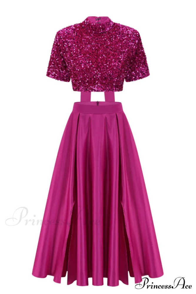Aisha Sequin Bow Charming Lace Up Set - Image 7