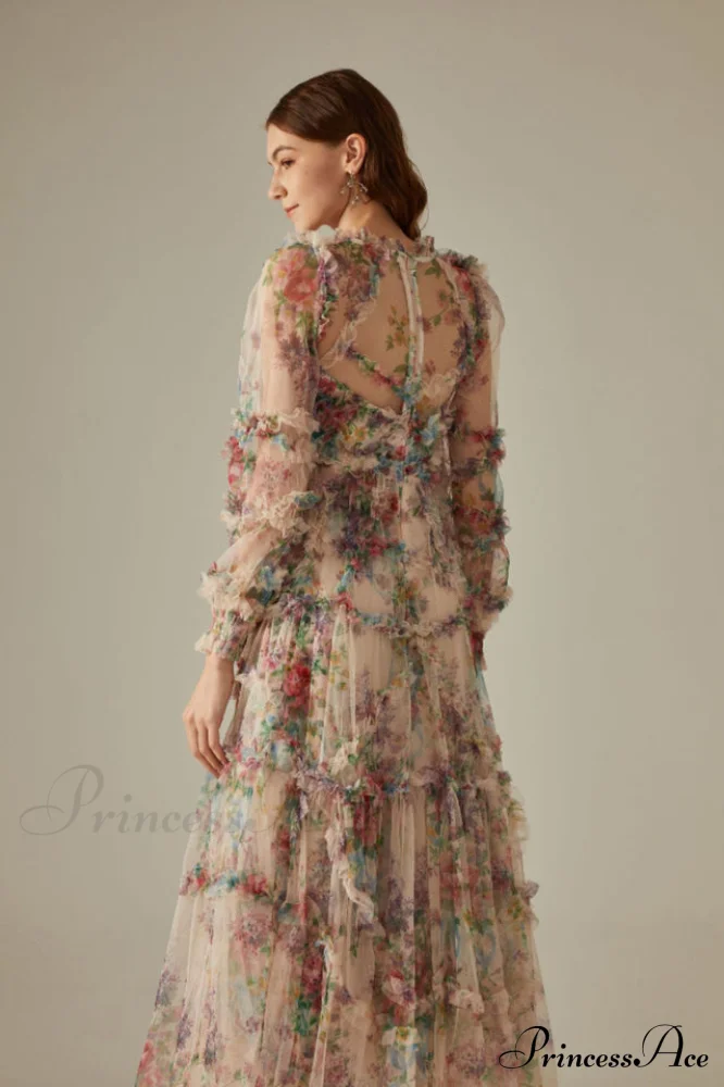 Georgina Ruffle Stylish Maxi Dress - Image 2