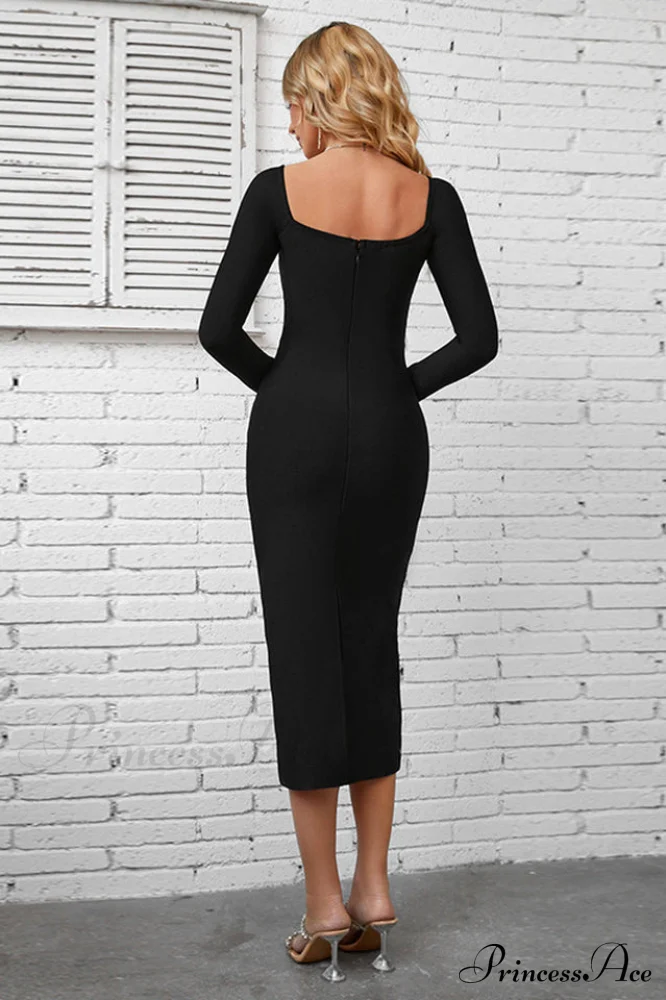 Anna Embellished Stylish Midi Dress - Image 2