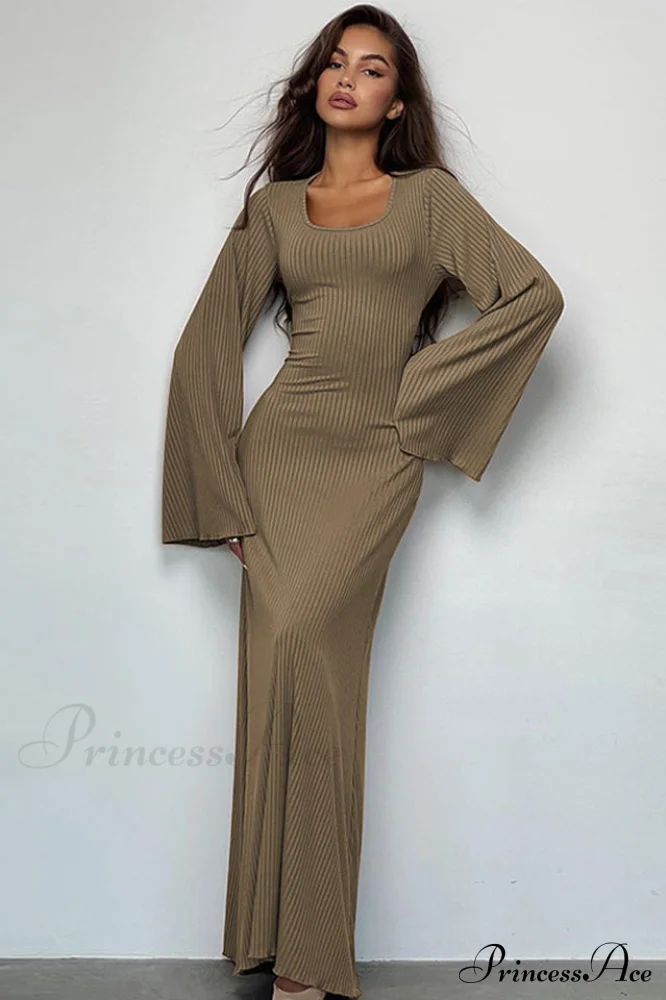 Jaye Long Stylish Sleeve Maxi Dress