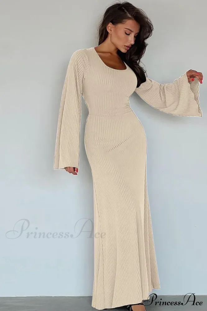 Jaye Long Stylish Sleeve Maxi Dress - Image 17