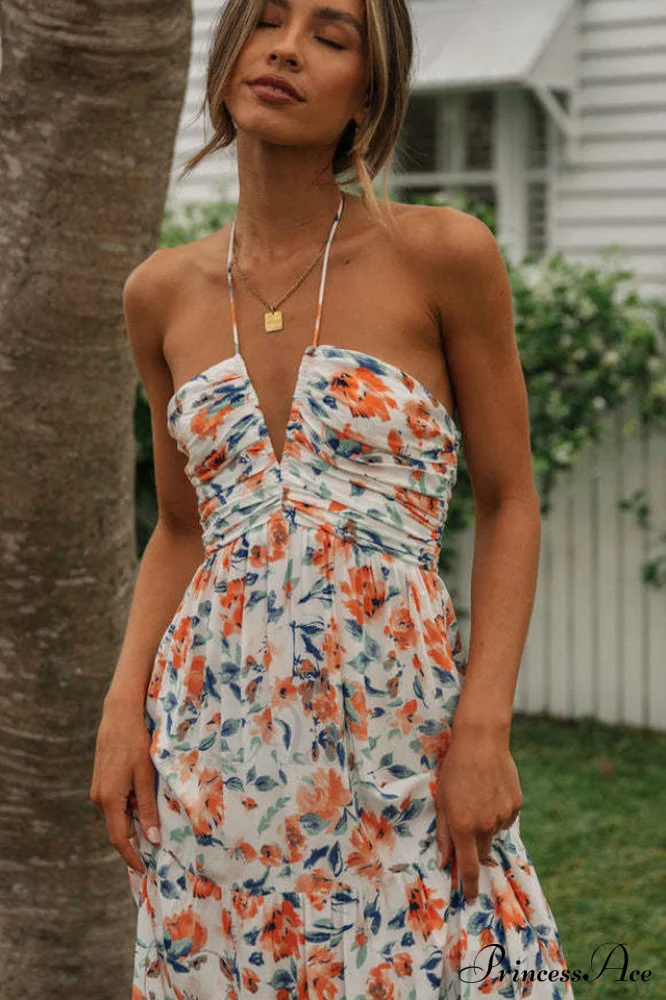 Asiah Halter Neck Maxi Dress - Image 5