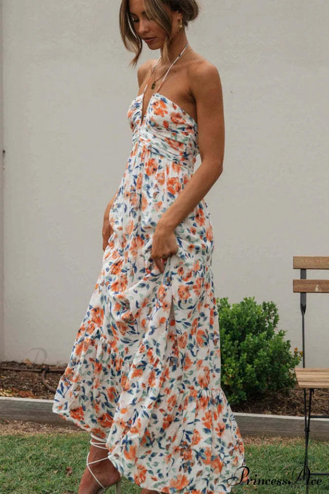 Asiah Halter Neck Maxi Dress - Image 6