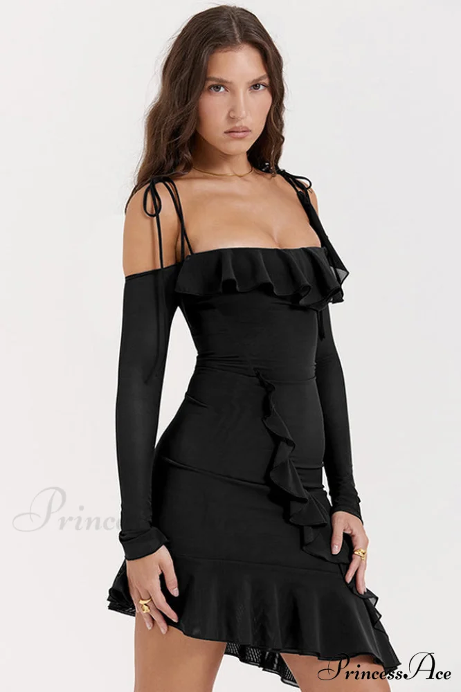 Kiki Ruffle Stylish Mini Dress - Image 6