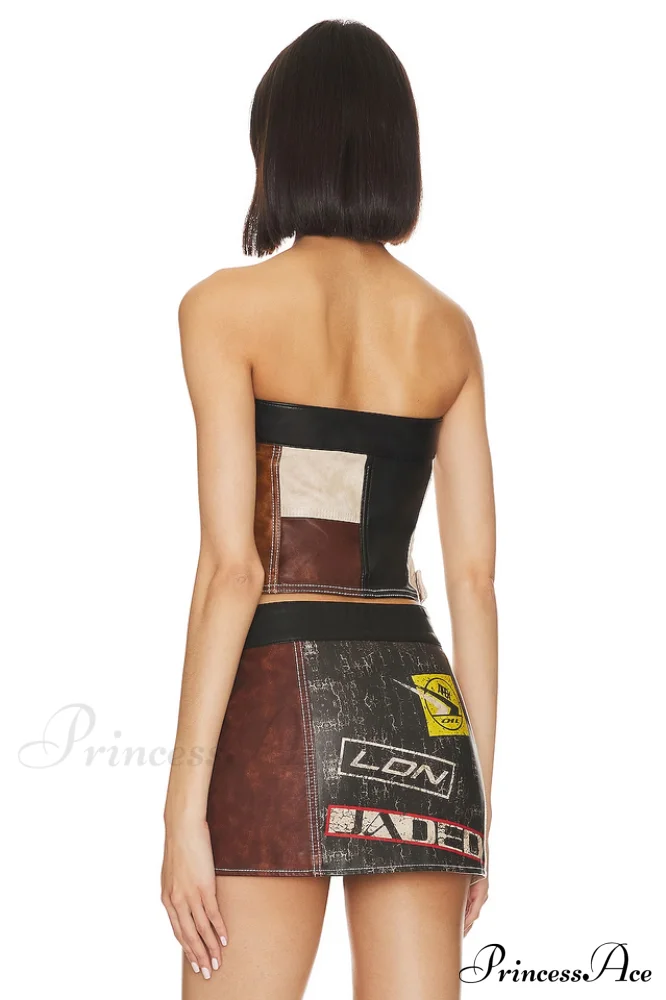 Daytona Vegan Leather Charming Top + Skirt Set - Image 8