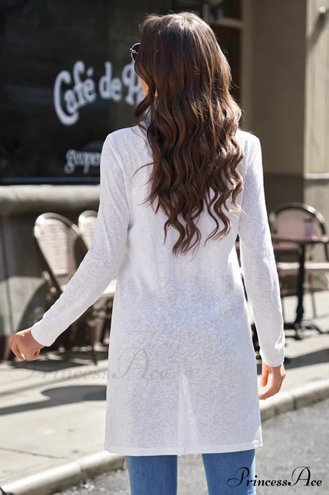 Amaryllis Solid Stylish Open Cardigan - Image 12