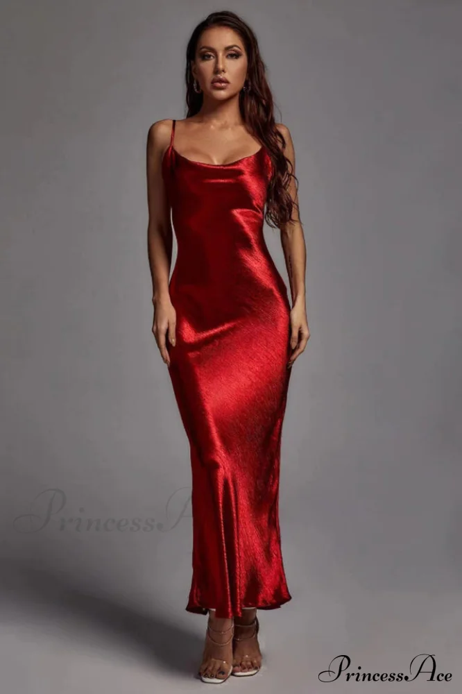 Emily Metallic Gold Maxi Dress - Image 5