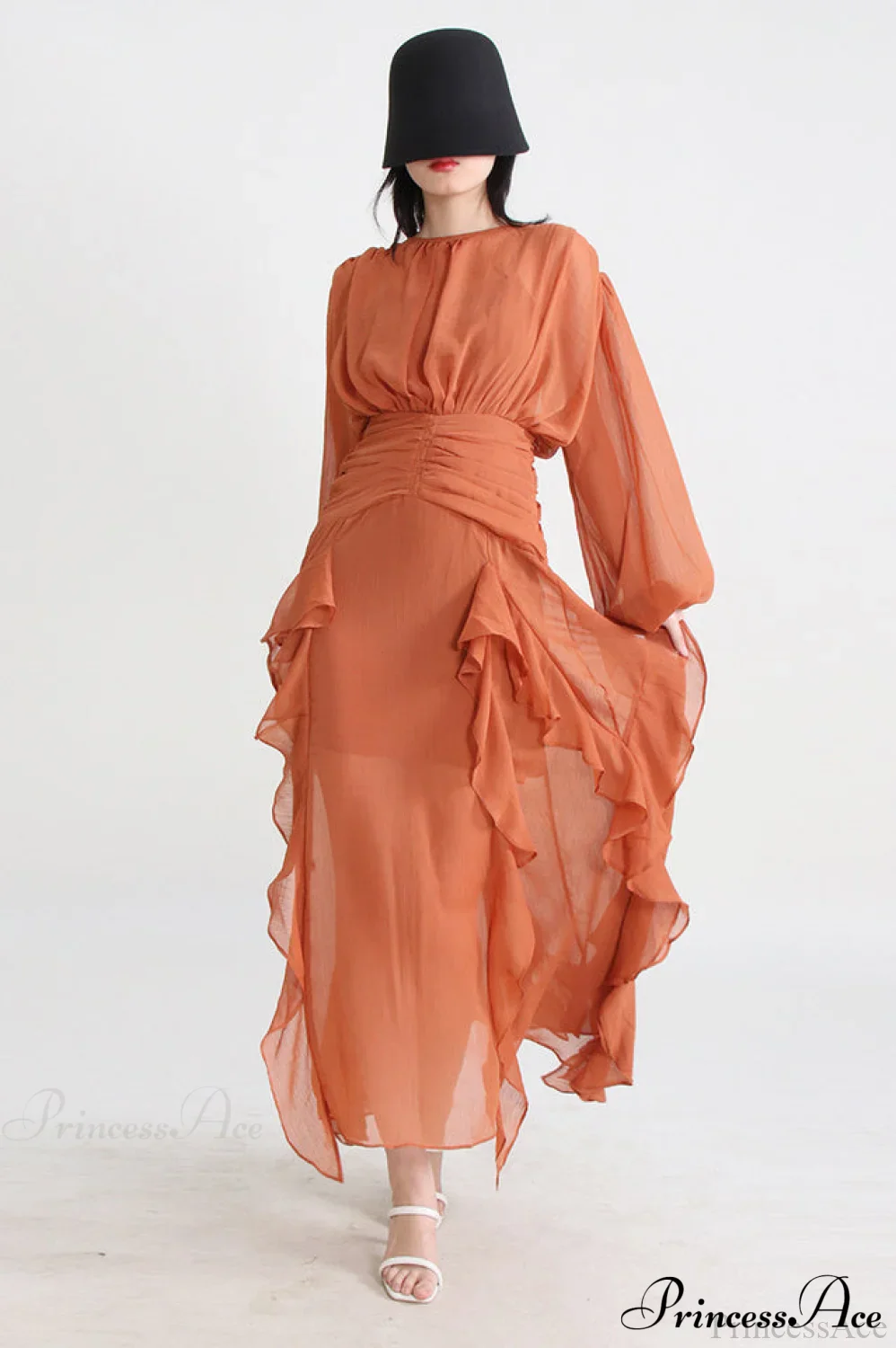 Leonie Ballon Stylish Sleeve Maxi Dress - Image 2