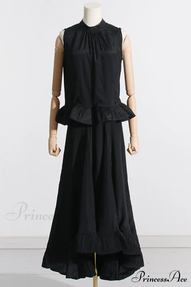 Elaine Pink Sleeveless Charming Ruffle Mermaid Set - Image 15