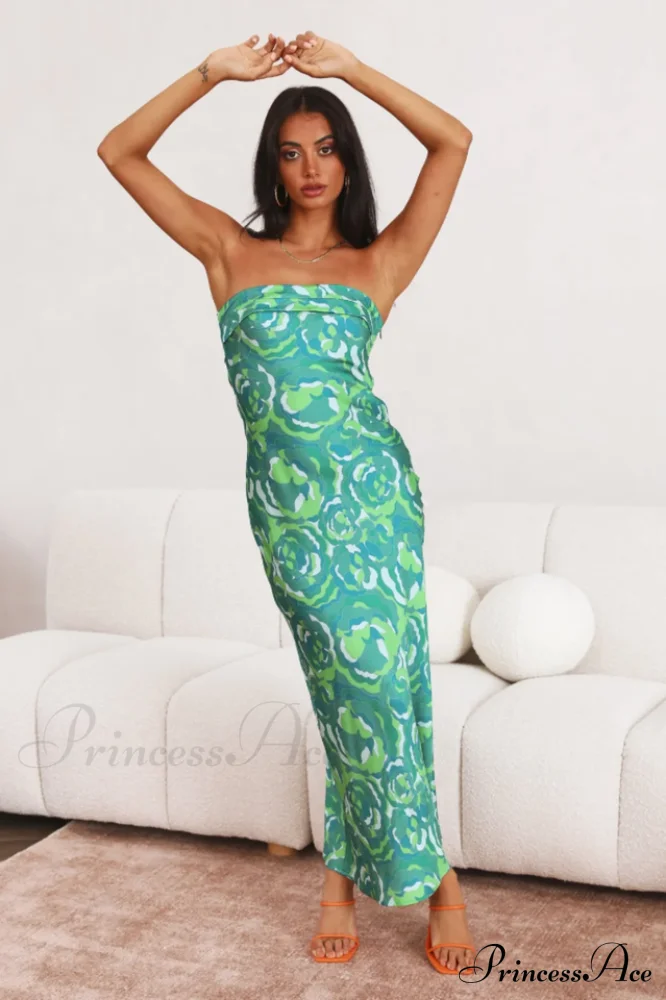 Kyra Satin Stylish Midi Dress - Image 15