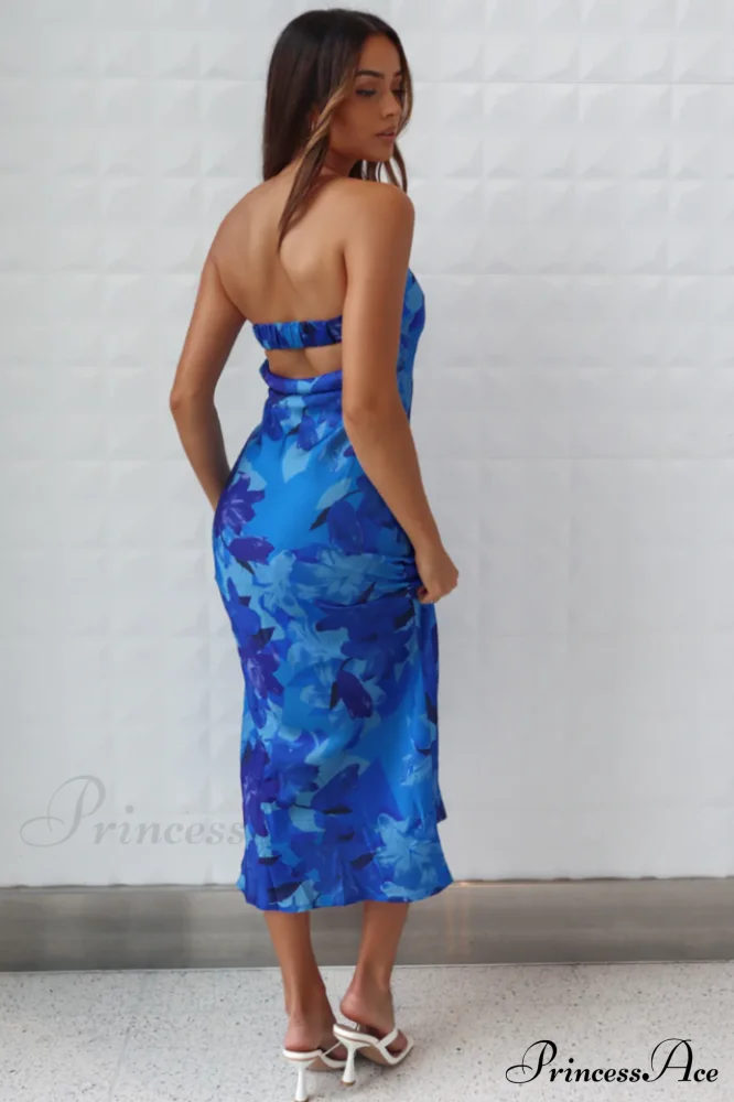 Kyra Satin Stylish Midi Dress - Image 18