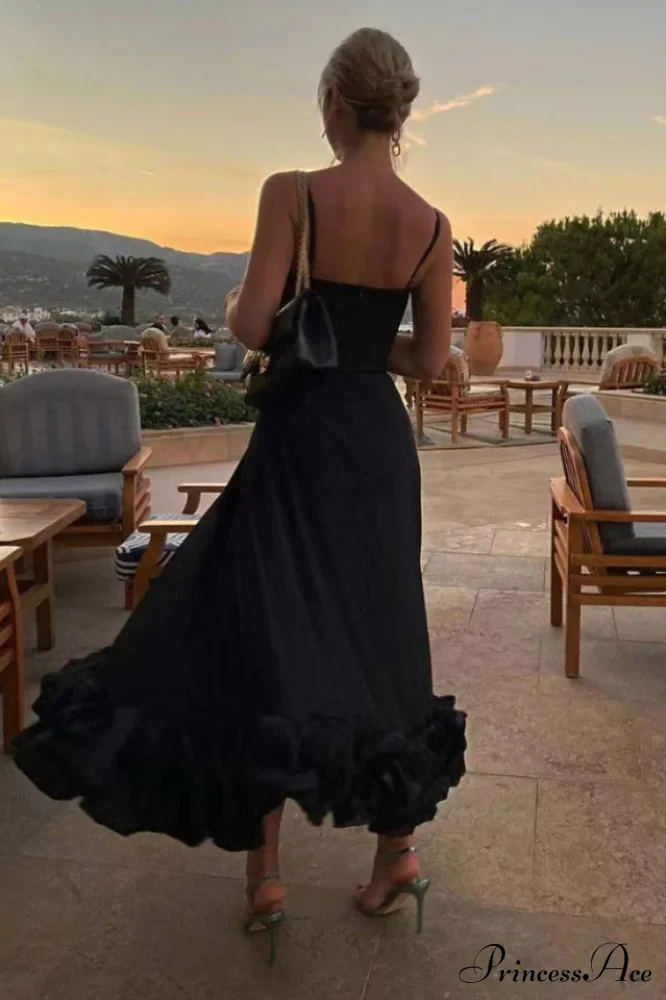 Flounce Bustier Midi Dress - Image 13
