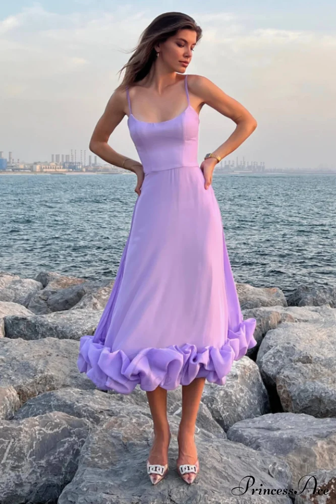 Flounce Bustier Midi Dress - Image 2