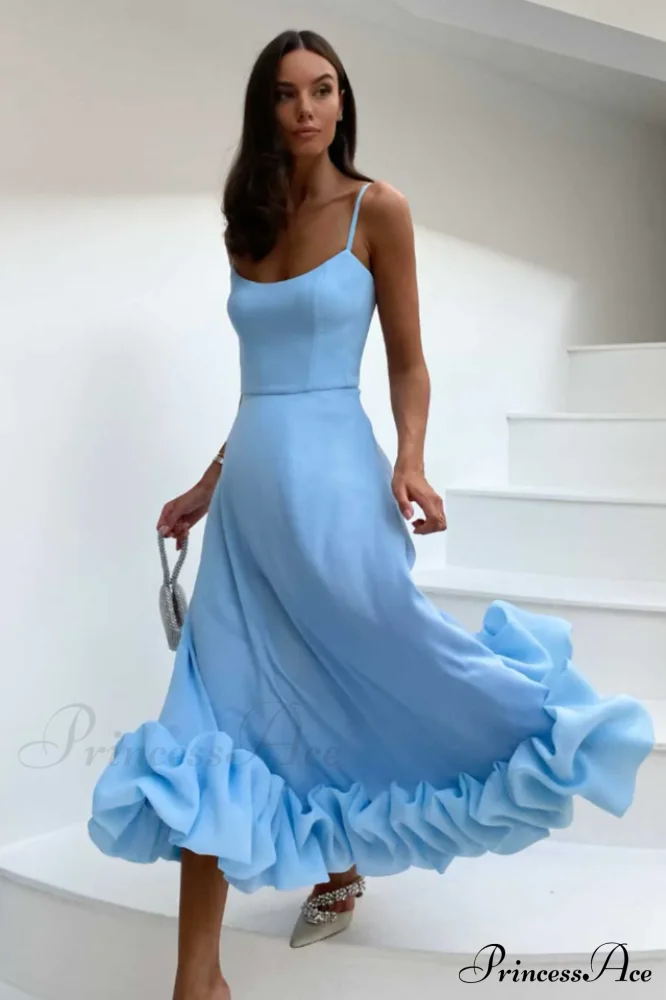Flounce Bustier Midi Dress - Image 5