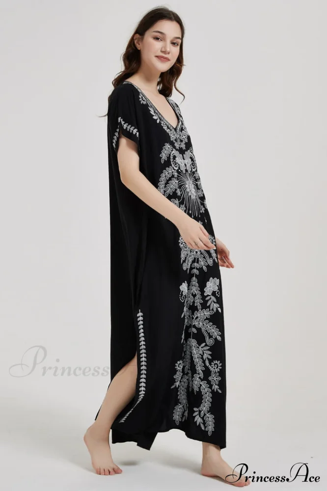 Boho Print Stylish Slit Dress - Image 33