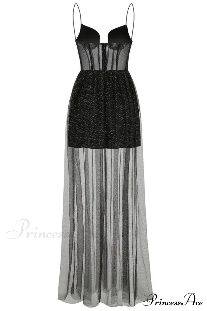 Crystal Embellished Stylish Corset Gown - Image 10