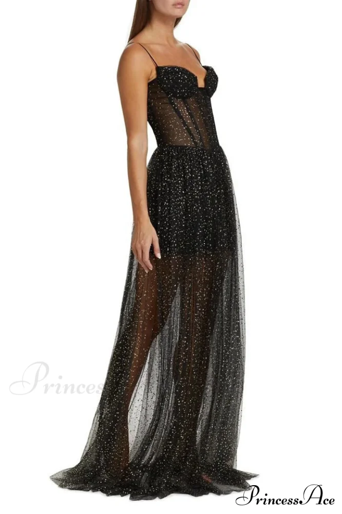 Crystal Embellished Stylish Corset Gown - Image 7