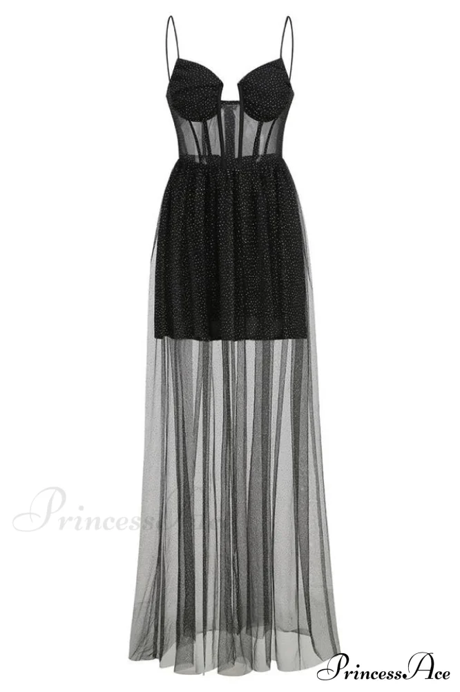Crystal Embellished Stylish Corset Gown - Image 9