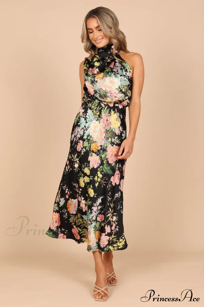 Anabelle Halter Stylish Neck Midi Dress - Image 13