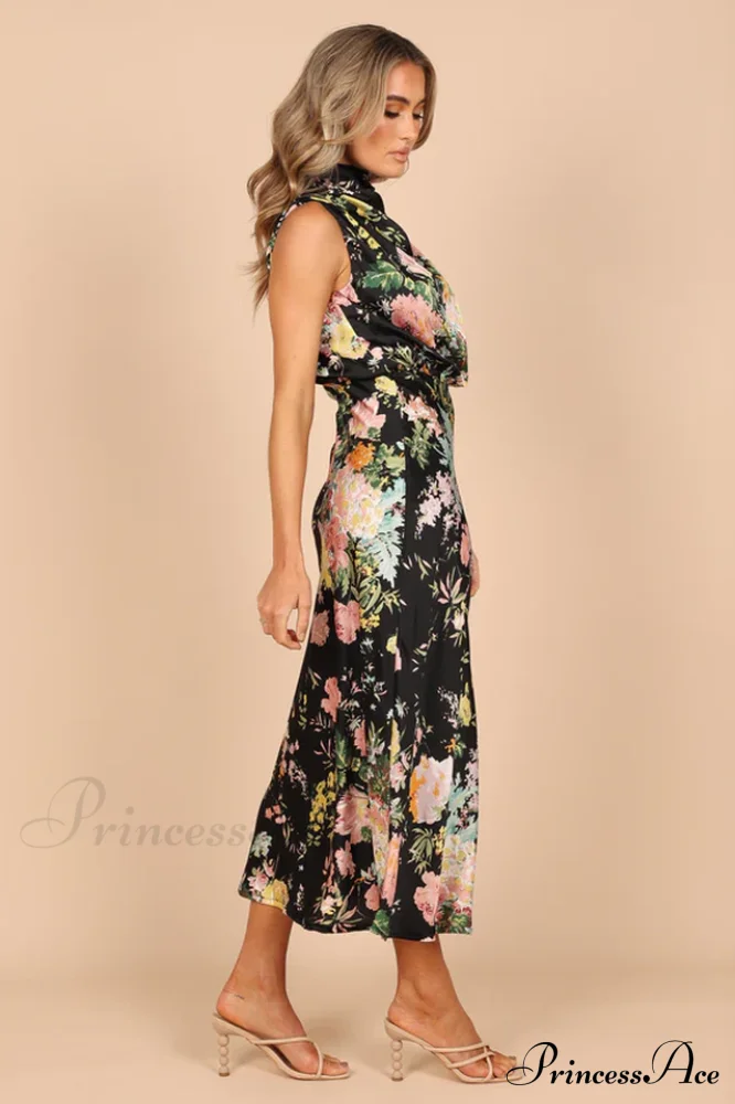 Anabelle Halter Stylish Neck Midi Dress - Image 14