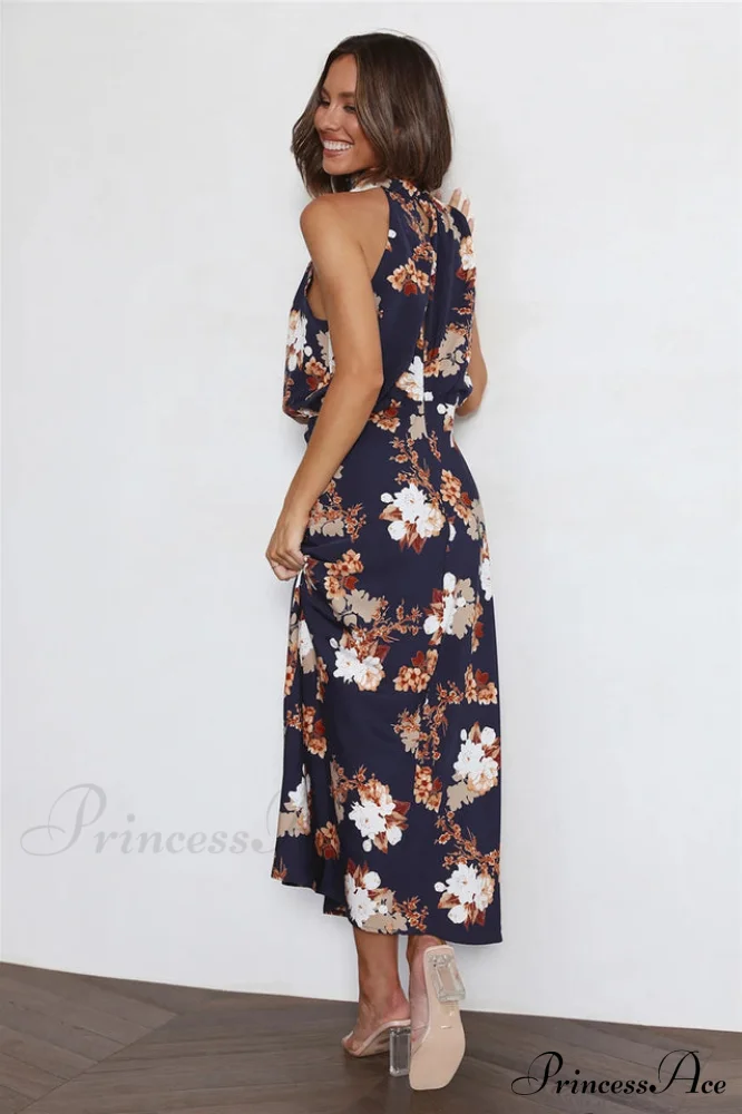 Anabelle Halter Stylish Neck Midi Dress - Image 19