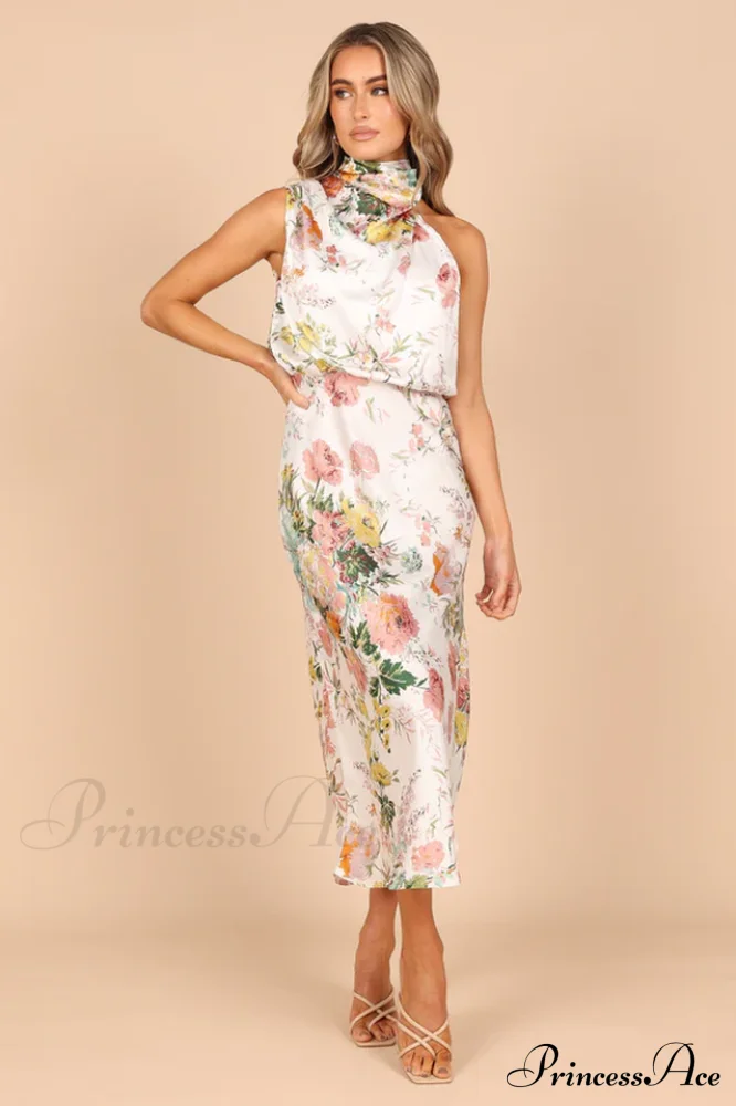 Anabelle Halter Stylish Neck Midi Dress - Image 2