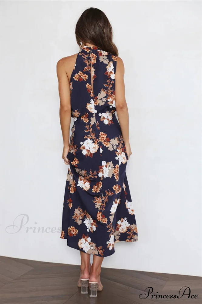 Anabelle Halter Stylish Neck Midi Dress - Image 20