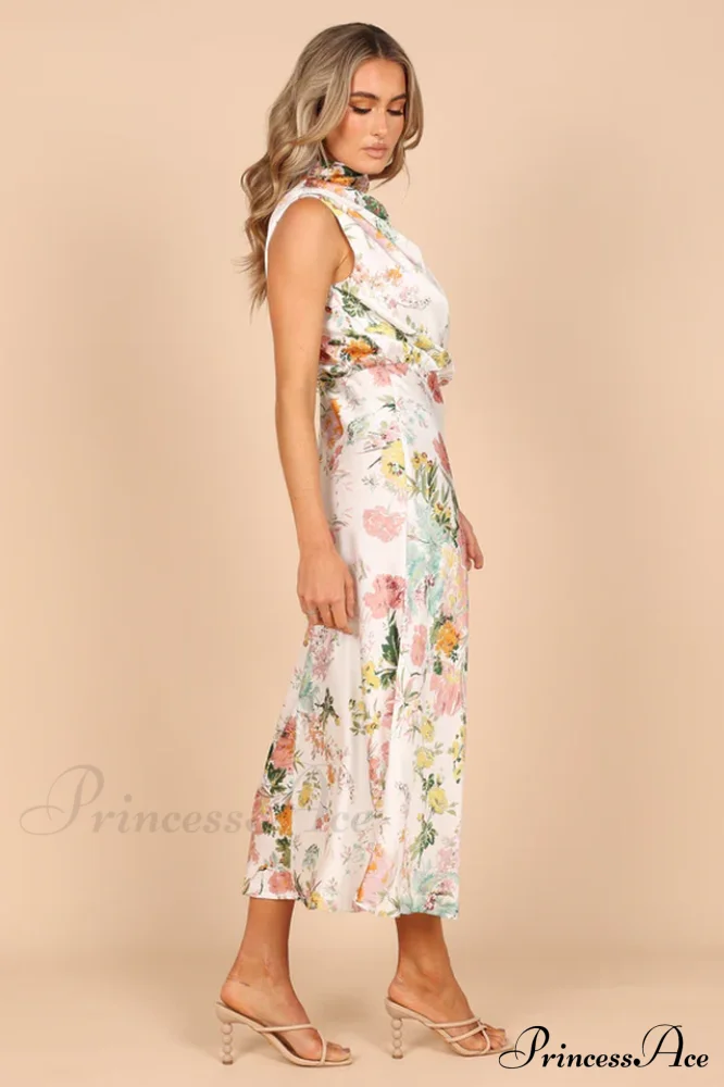 Anabelle Halter Stylish Neck Midi Dress - Image 3