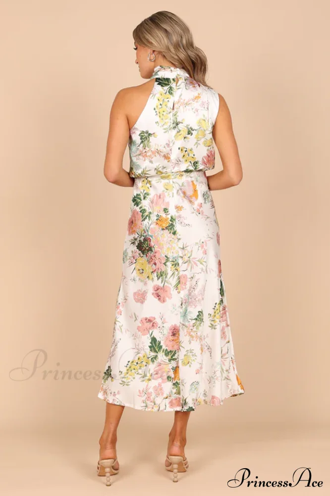 Anabelle Halter Stylish Neck Midi Dress - Image 5