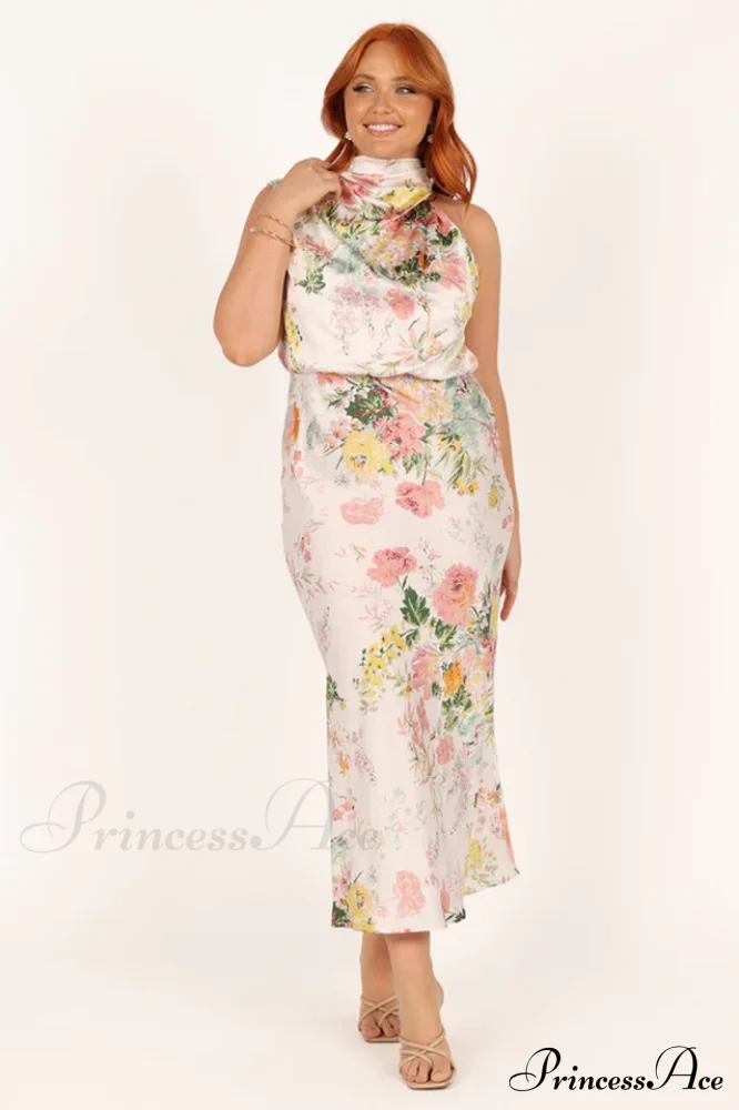 Anabelle Halter Stylish Neck Midi Dress - Image 6