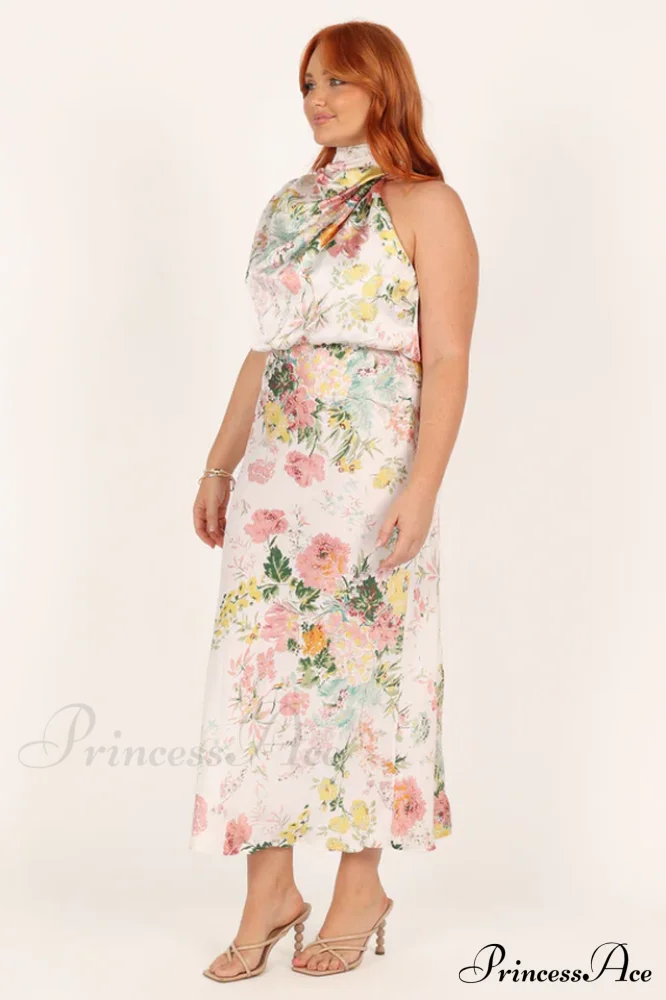 Anabelle Halter Stylish Neck Midi Dress - Image 7