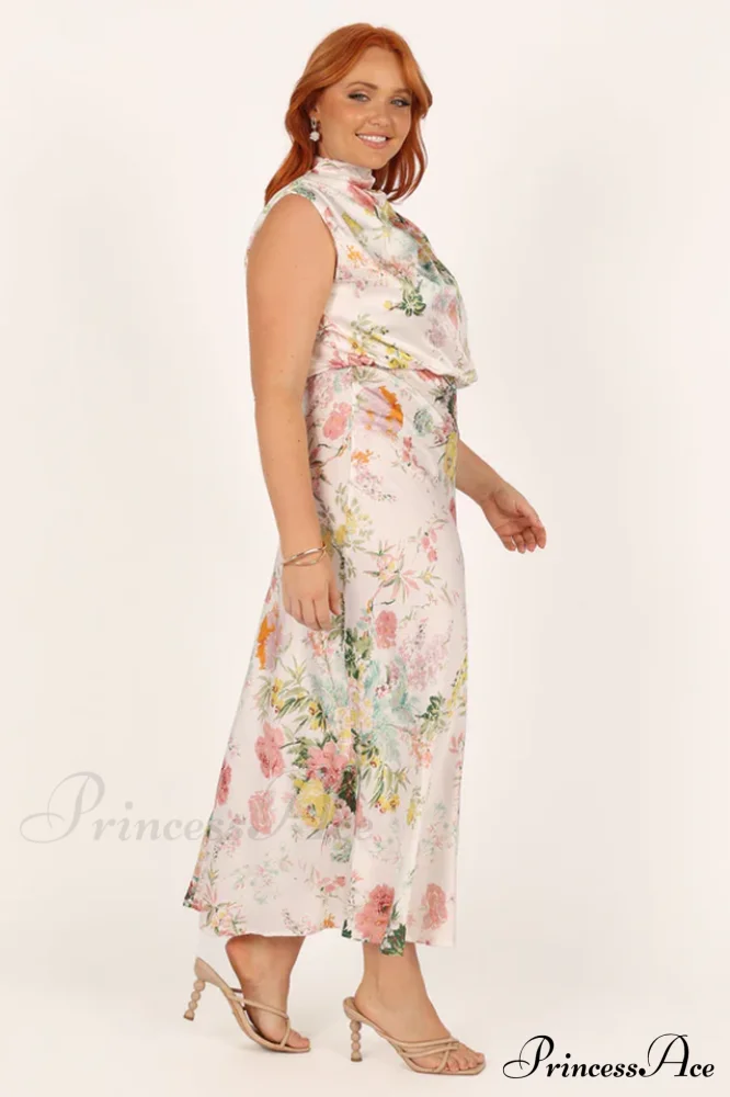 Anabelle Halter Stylish Neck Midi Dress - Image 8