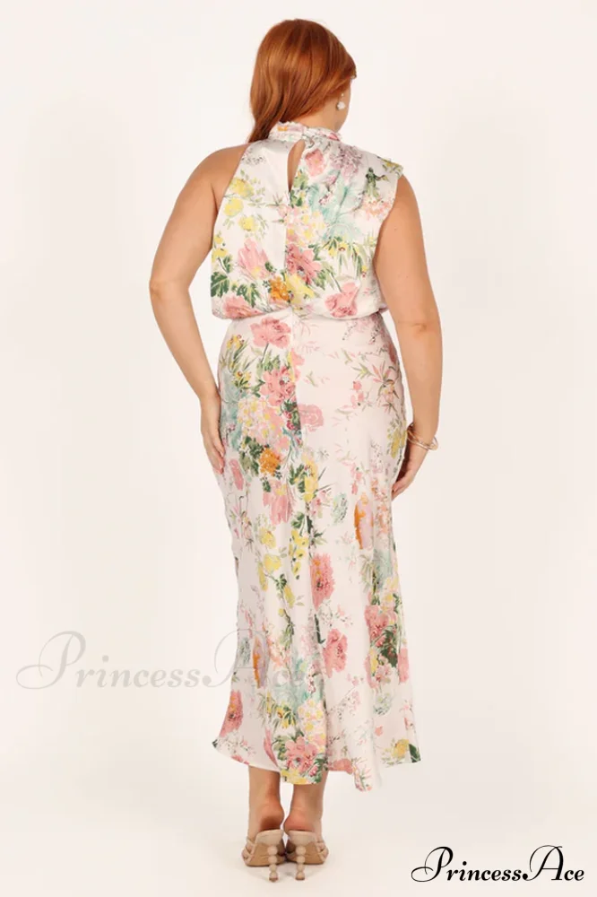 Anabelle Halter Stylish Neck Midi Dress - Image 9
