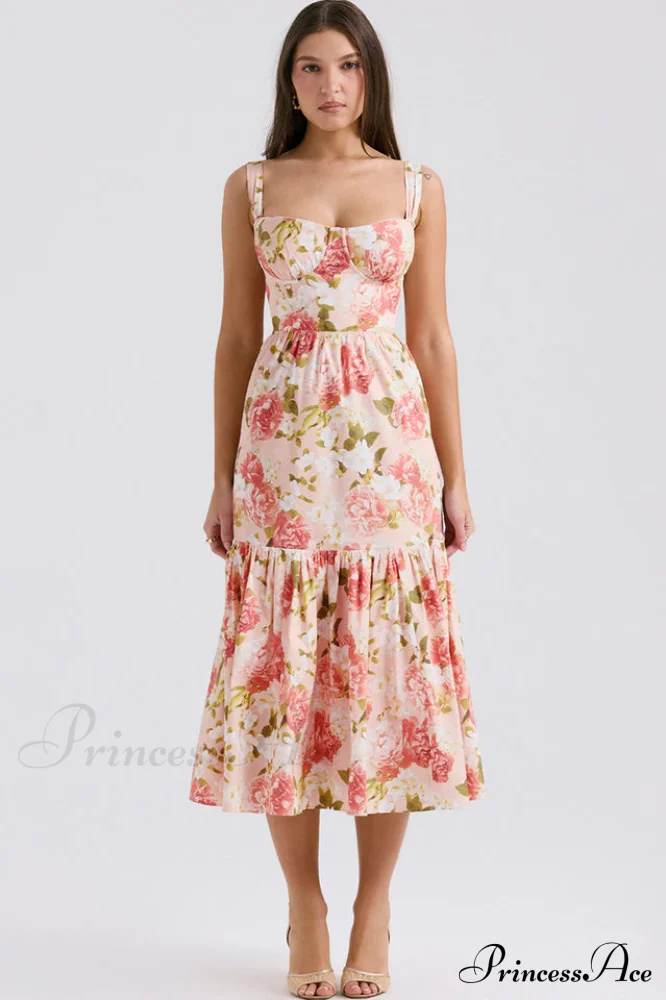 Elia Floral Stylish Midi Sundress