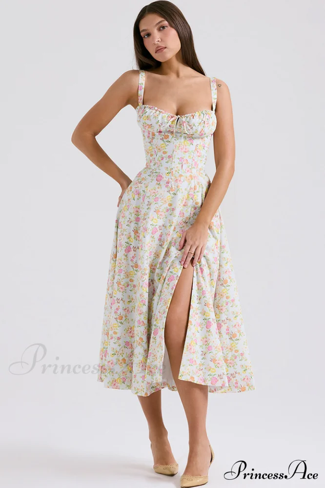 Carmen Elegant Bustier Dress - Image 86