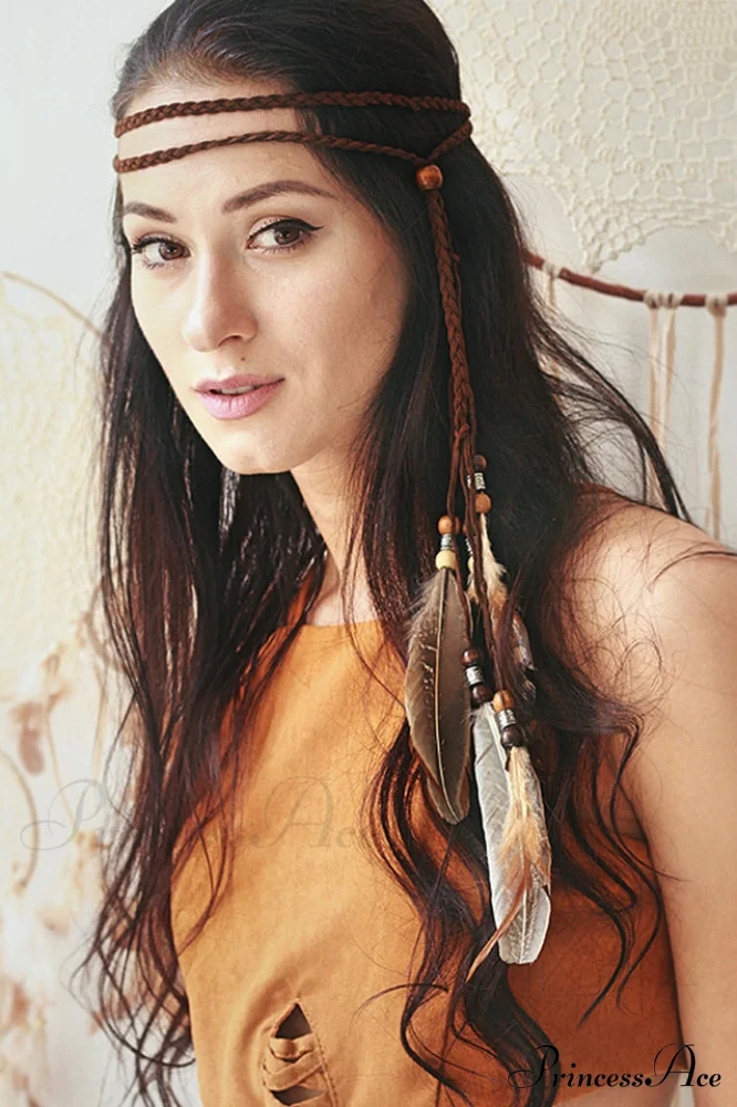 Handmade Bohemian Stylish Feather Headband - Image 2