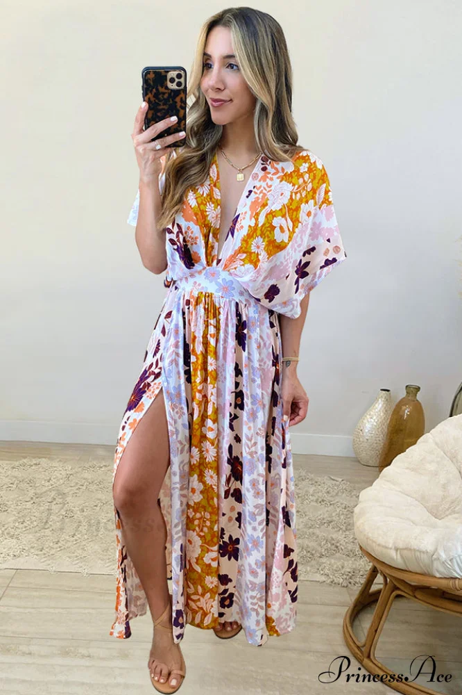 Bohemian Elegant Floral Dress - Image 9