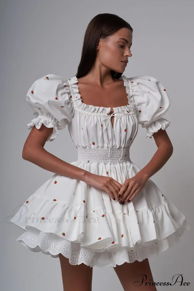 Elara Puff Stylish Sleeve Mini Dress