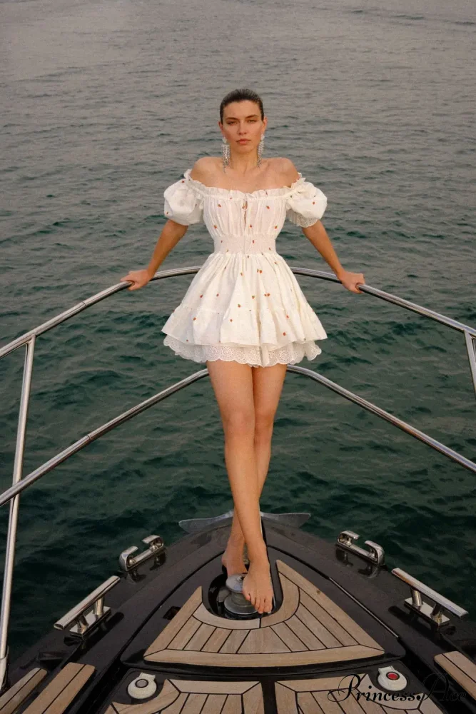 Elara Puff Stylish Sleeve Mini Dress - Image 6