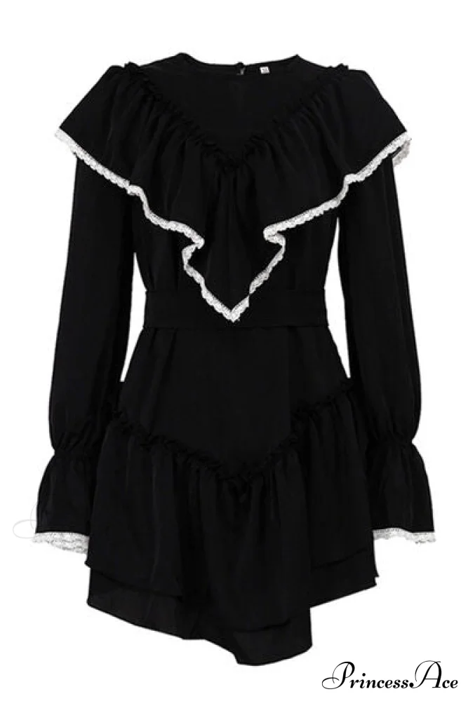 Diva Darling Ruffled Charming Flare Sleeve Mini Dress - Image 4