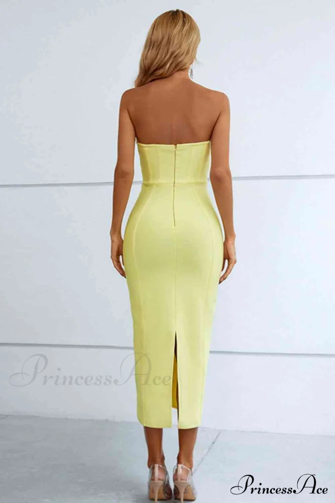 Elegant Enigma Bodycon Charming Corset Cocktail Midi Dress - Image 10